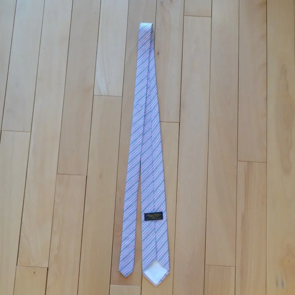 Brooks Brothers All Silk Tie Striped Blue